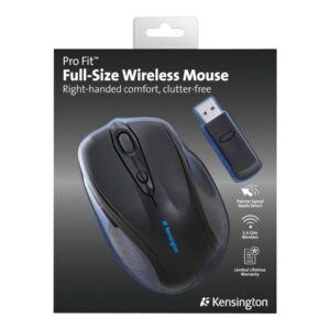 KENSINGTON K72370EU Mysz Kensington Pro Fit Full Sized Wireless Mouse