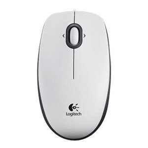 LOGITECH 910-003360 B100 Optical USB Mouse for Business, white