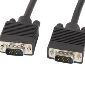 Lanberg Kabel VGA Ferryt 10M M/M Ekran czarny