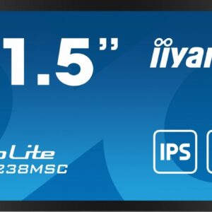 IIYAMA Monitor wielkoformatowy 21.5 cala TF2238MSC-B1 IPS,FHD,DP,HDMI,2x2W,2xUSB,600(cd/m2),  10pkt.7H,IP1X(Front),Pion/Poziom