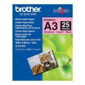 BROTHER BP60MA3 Papier fotograficzny Brother BP60MA3 25ark matowy A3