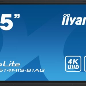 IIYAMA Monitor wielkoformatowy 65 cali TE6514MIS-B1AG INFRARED,50pkt,VA,4K,7H,WiFi,MIC,USB-C