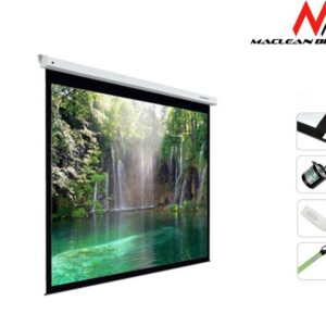 Maclean Ekran projekcyjny elektryczny MC-562 167 cali 1:1 300x300cm Sterowanie ścienne z pilota