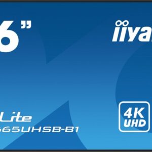IIYAMA Monitor 86 cali LH8665UHSB-B1, 24/7, IPS, ANDROID 11, 4K, 800cd, iiSignage2, SDM, 2x HDMI, DP, 2x USB,2x 10W, RJ45, WiFi, 4/32GB, PION/POZIOM,