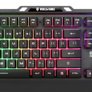 YENKEE Klawiatura metalowa dla Graczy COMQUEROR dynamiczne podświetlenie - wersja limitowana World Of Tanks