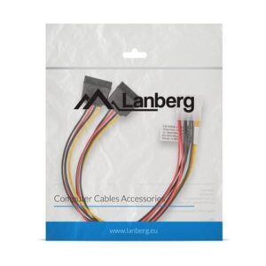 Lanberg Kabel Molex zasilający - SATA x2 M/F 30cm