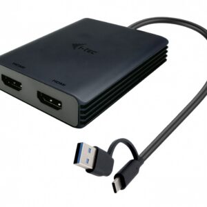 i-tec Adapter USB-A/USB-C Dual 4K/60 Hz HDMI Video