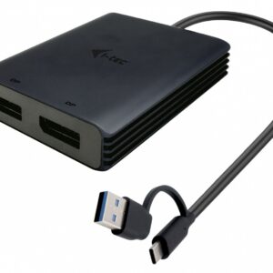 i-tec Adapter Video USB-A/USB-C Dual 4K/60 Hz DisplayPort
