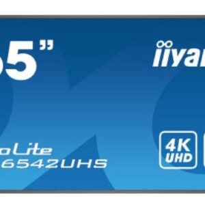 IIYAMA Monitor wielkoformatowy 64.5 cala LH6542UHS-B3 4K,18/7,SDM,IPS,LAN,PION,500cd/m2,OS8.0