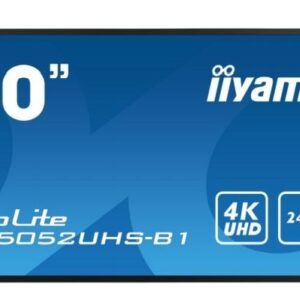 IIYAMA Monitor wielkoformatowy 49.5 cala LH5052UHS-B1 4K,24/7,SDM,IPS,ANDROID,500cd,DaisyChain