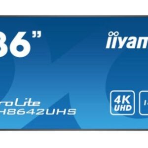 IIYAMA Monitor wielkoformatowy 85.6 cali LH8642UHS-B3 4K,18/7,SDM,IPS,LAN,PION,500cd/m2,OS8.0