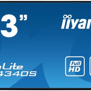 IIYAMA Monitor 43 LE4340S-B3 VA/FHD/HDMI/VGA/USB/RJ45/2X10W/16/7