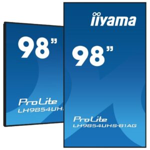 IIYAMA Monitor wielkoformatowy 98 cali LH9854UHS-B1AG 24/7,IPS,ANDROID.11,4K,SDM,2x10W