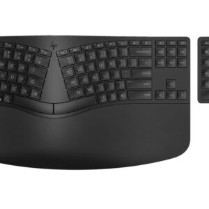 HP Inc. Klawiatura ergonomiczna bezprzewodowa + numeryczna 965 7E756AA czarna