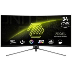 MSI Monitor 34 cale MAG 345CQR LED/WQHD/Curved/180Hz/czarny