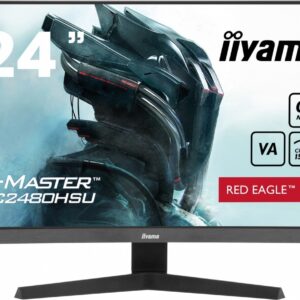 IIYAMA Monitor 24 cale GC2480HSU-B1,VA,180HZ,1500R,USBx2,0,5ms,300cd