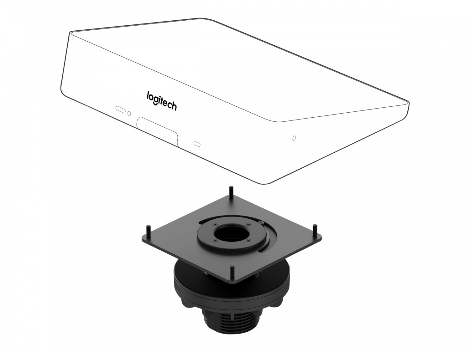 LOGITECH Tap Table Mount Video conferencing controller mounting kit for ...