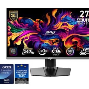 MSI Monitor MPG 272URX QD-OLED LED/UHD/FLAT/240Hz/26.5cala/Black
