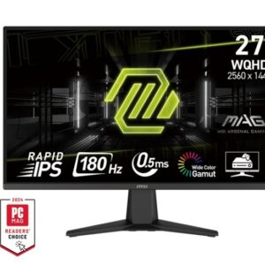 MSI Monitor MAG 275QF 27 cali/LED/QHD/Flat/180Hz/Black