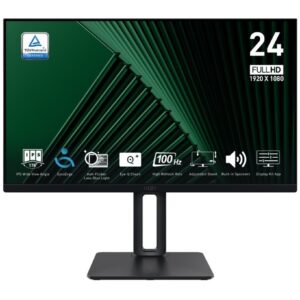 MSI Monitor 23.8 cala PRO MP245PG LED/FHD/Flat/100Hz/czarny
