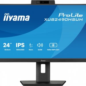 IIYAMA Monitor 24 cale XUB2490HSUH-B2 IPS,FHD,CAM,MIC,HDMI,DP