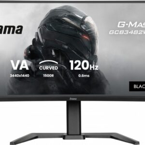 IIYAMA Monitor 34 cale G-Master GCB3482WQSU-B1,VA,UWQHD,120HZ,1500R, HDR400, 21:9, 500cd,2x5W, USB-c