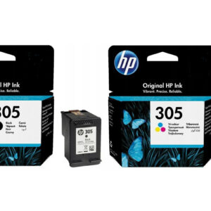 Zestaw oryginalnych tuszy HP 305 Black + HP 305 CMY (3YM61AE + 3YM60AE)
