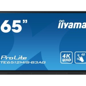IIYAMA Monitor 65 cali TE6512MIS-B4AG 40pkt,IPS,4K,24/7,7H, ANDROID 14, RK3576, 8/128GB, EDLA, Essential
