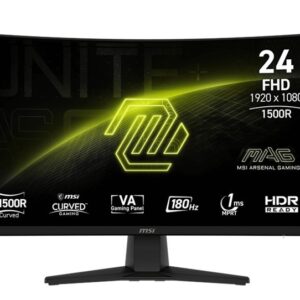 MSI Monitor MAG 242C 23.6 cala/LED/FHD/Curve/180Hz/Black