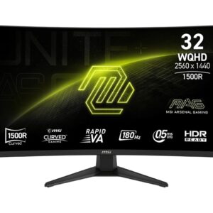 MSI Monitor MAG 321CUPDF 31.5 cala LED/WQHD/LED/Curved/180Hz/czarny