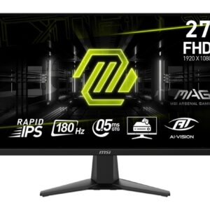 MSI Monitor 27 cali MAG 275F LED/FHD/Flat/180Hz/czarny