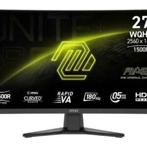 MSI Monitor MAG 275CQF E18 27 cali LED/WQHD/LED/Curved/180Hz/czarny