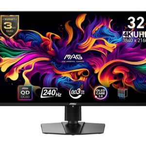 MSI Monitor MAG 321UPX QD-OLED 31.5''/LED/UHD/Curv/160HZ/Black