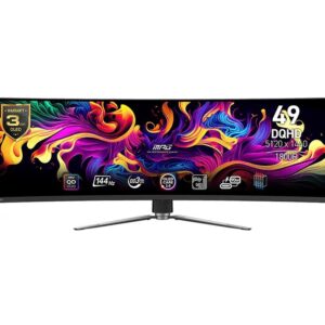 MSI Monitor MPG 491CQP QD-OLED 49 cali/LED/QD-OLED/Zakrzywiony/144Hz/Czarny