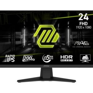 MSI Monitor 23.8 cala MAG 244F LED/FHD/Flat/200Hz/czarny