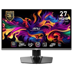 MSI Monitor MPG 271QRX QD-OLED 26.5 cala/LED/WQHD/FLAT/360Hz/Czarny