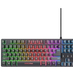 Trust Klawiatura gamingowa podświetlana GTX 833 Thado TKL czarna