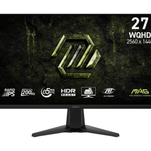 MSI Monitor MAG 275QF E20  27 cali/LED/WQHD/Flat/200Hz/Czarny
