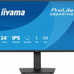 IIYAMA Monitor 23.8 cala XB2491HS-B1  IPS,HDMI,DP,1ms,350cd, 1500:1,120Hz,2x2W,HAS150 (PIVOT)