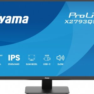 IIYAMA Monitor 27 cali X2793QSU-B1 IPS, QHD, HDMI, DP, 2xUSB