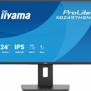 IIYAMA Monitor 24 cale XB2497HSN-B1 IPS, USB-C Dock,HDMI, DP, RJ45