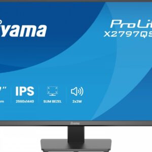 IIYAMA Monitor 27 cali X2797QSU-B1 IPS,QHD,HDMI,DP,350cd, 75Hz, 4x USB, bezramkowy