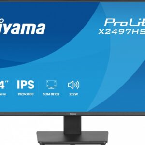 IIYAMA Monitor  ProLite 23.8 cala X2497HSU-B1 IPS,FHD,HDMI,DP,120Hz,350CD,2xUSBv3.2,   2xUSB-C, GW 5lat