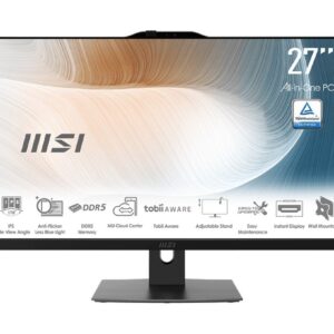 MSI Komputer All-in-One Modern AM272P 1M-1293XEU nOS/Intel Core 5 120U/16GB/512SSD/UMA/27.0/Czarny