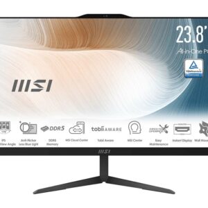 MSI Komputer All-in-One Modern AM242P 1M-2088XEU/nOS/Intel Core5 120U/16GB/512SSD/UMA/23.8/Czarny