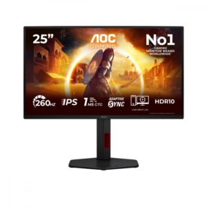 AOC Monitor 24.5 cala 25G4ZR Fast IPS 260Hz HDMIx2 DP Pivot
